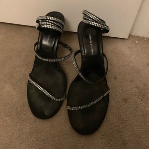 Sparkly fun wrap heels!